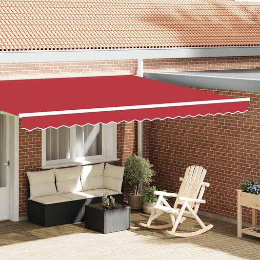 Markisenfranse Rot 4,3 x 0,2 m Segeltuch