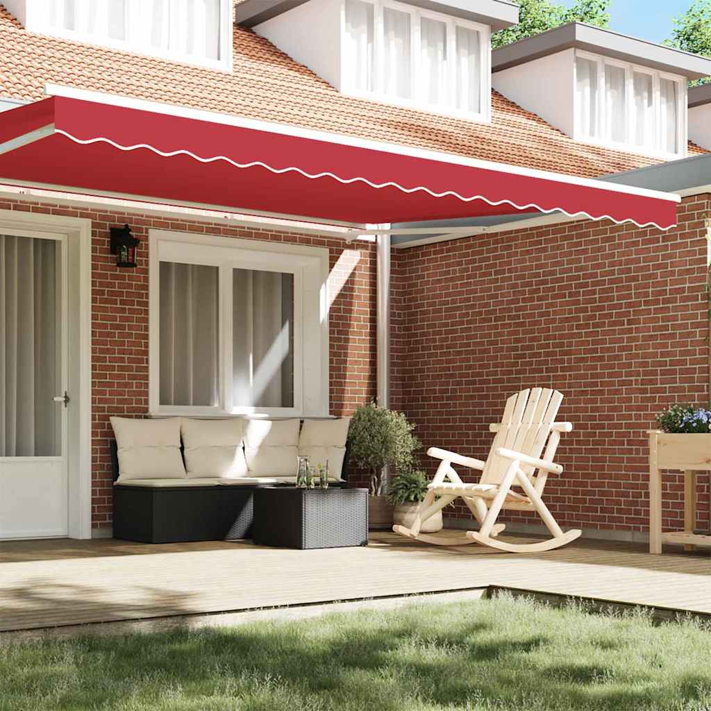 Markisenfranse Rot 4,3 x 0,2 m Segeltuch