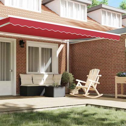 Markisenfranse Rot 4,3 x 0,2 m Segeltuch