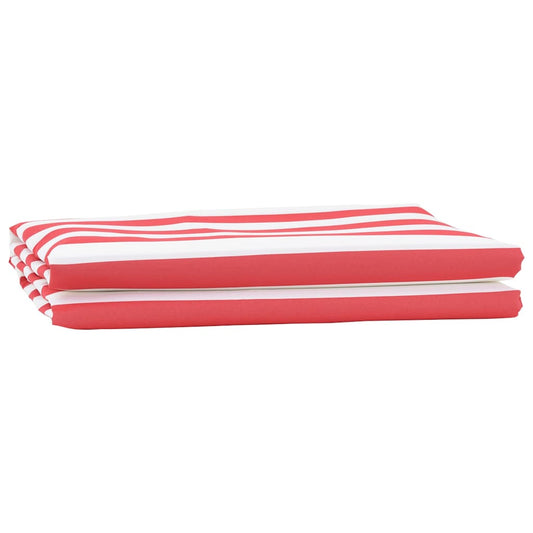 Markisen-Ersatzstoff Rot, weiß 10 x 1.6 m PE, Beton, Eisen