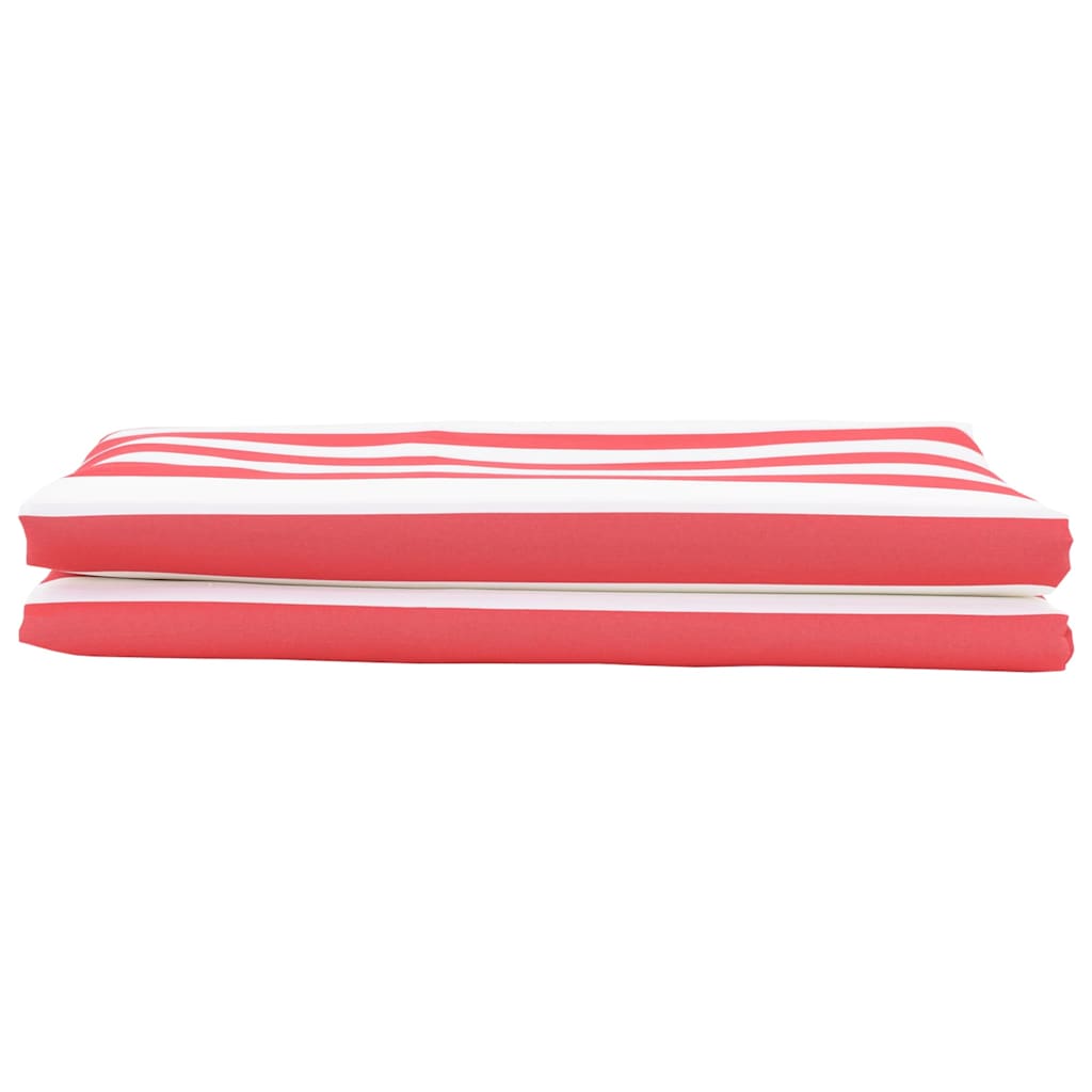 Markisen-Ersatzstoff Rot, weiß 10 x 1.6 m PE, Beton, Eisen