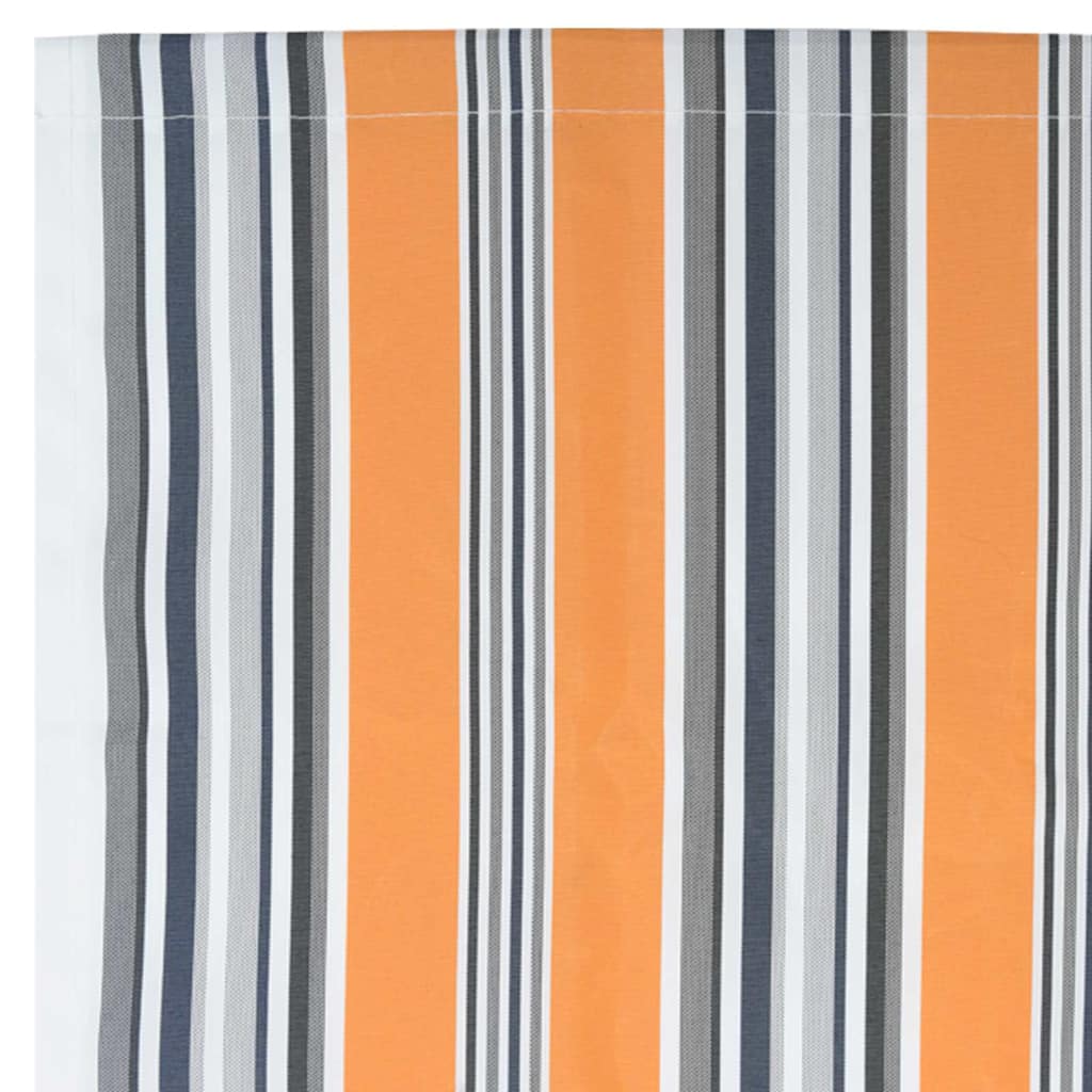 Markisen-Ersatzstoff Blau, orange 10 x 1.6 m PE, Beton, Eisen
