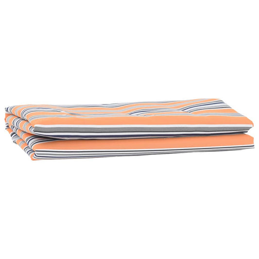 Markisen-Ersatzstoff Blau, orange 10 x 1.6 m PE, Beton, Eisen