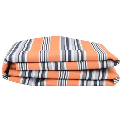 Markisen-Ersatzstoff Blau, orange 10 x 1.6 m PE, Beton, Eisen