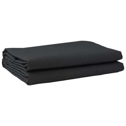 Markisen-Ersatzstoff Schwarz 10 x 1.6 m PE, Beton, Eisen