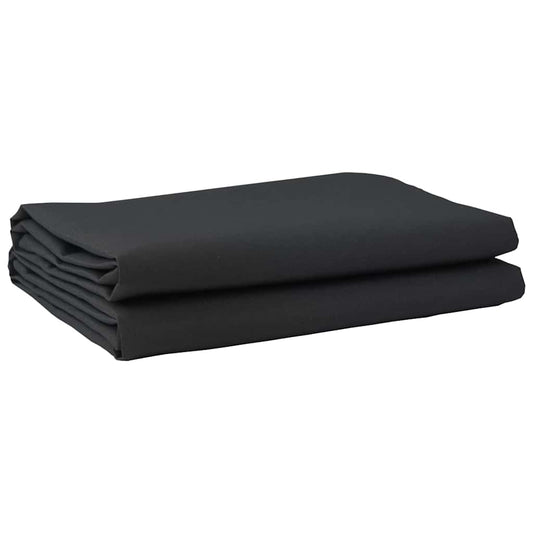 Markisen-Ersatzstoff Schwarz 10 x 1.6 m PE, Beton, Eisen