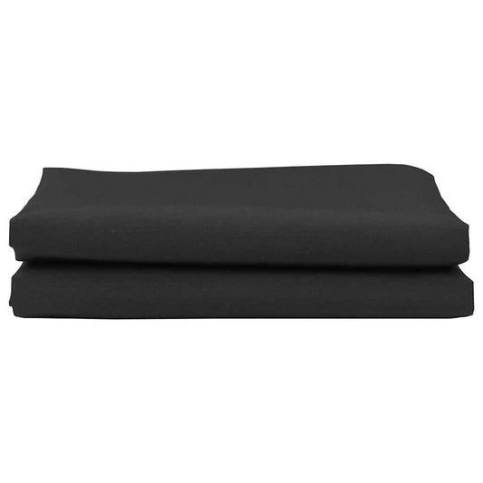 Markisen-Ersatzstoff Schwarz 10 x 1.6 m PE, Beton, Eisen