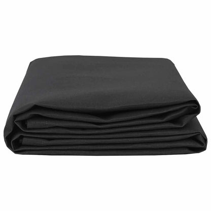 Markisen-Ersatzstoff Schwarz 10 x 1.6 m PE, Beton, Eisen