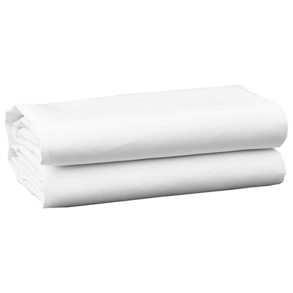 Markisen-Ersatzstoff Weiß 10 x 1.6 m PE, Beton, Eisen