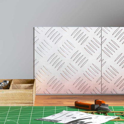 Rautenscheiben 2 pcs Silber 20 x 20 cm Aluminium
