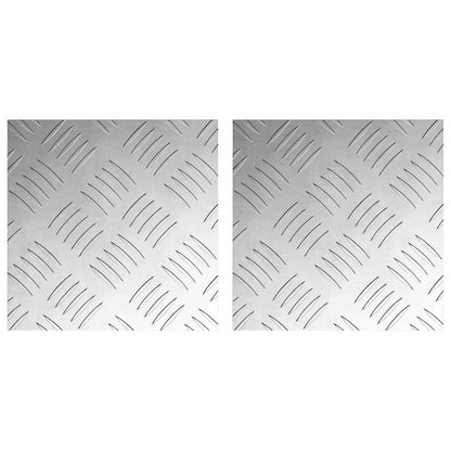 Rautenscheiben 2 pcs Silber 20 x 20 cm Aluminium