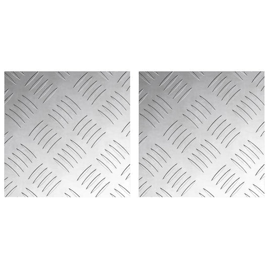 Rautenscheiben 2 pcs Silber 20 x 20 cm Aluminium