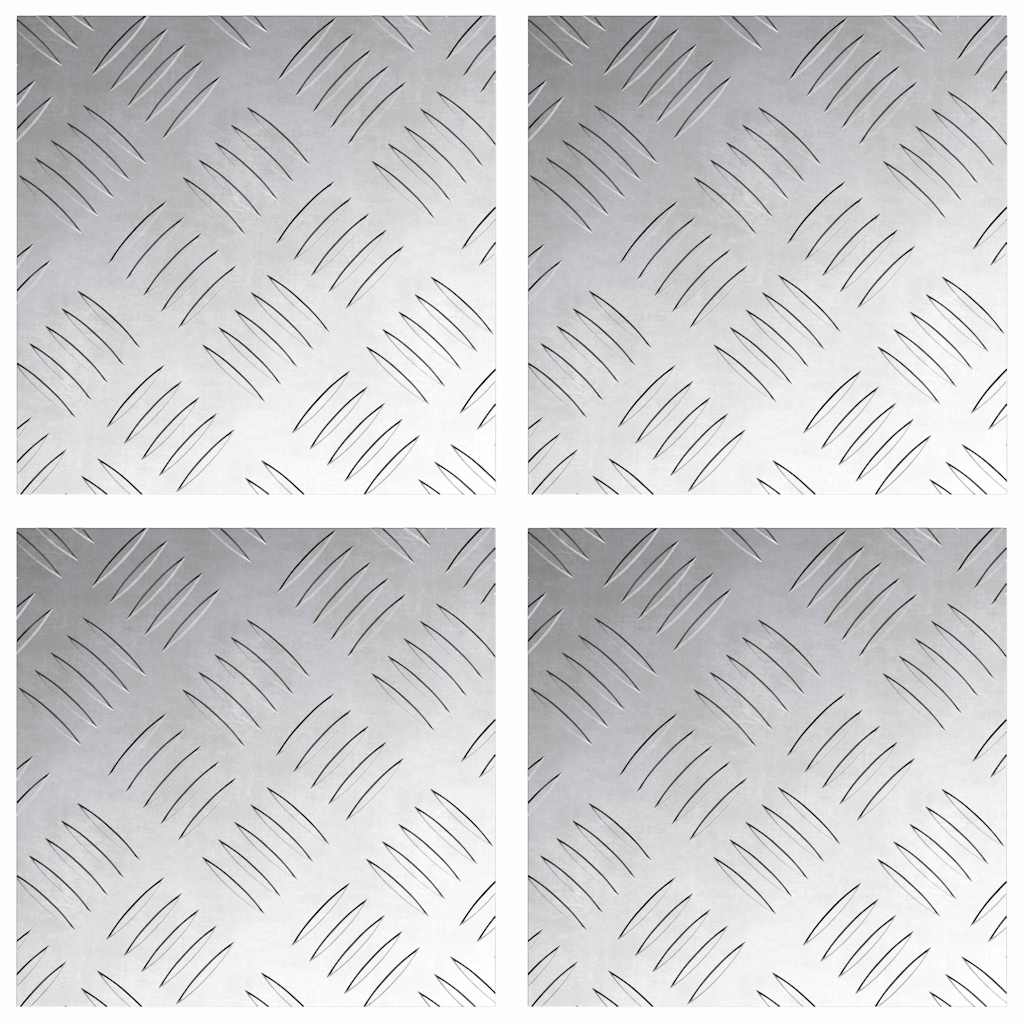 Rautenscheiben 4 pcs Silber 20 x 20 cm Aluminium