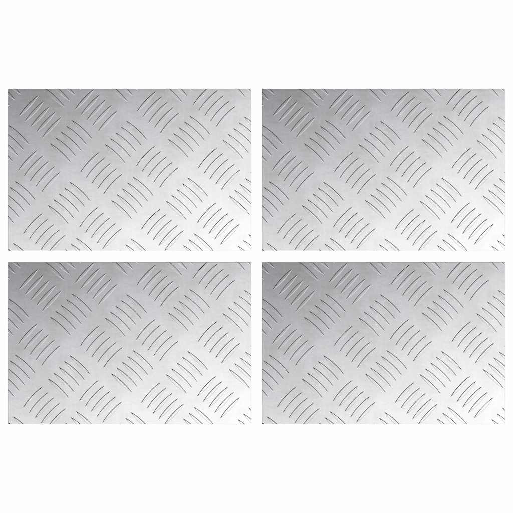 Rautenscheiben 4 pcs Silber 30 x 20 cm Aluminium