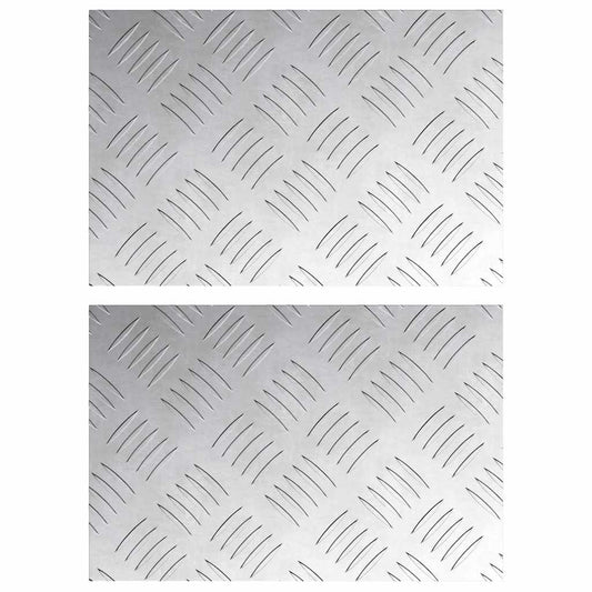 Rautenscheiben 2 pcs Silber 30 x 20 cm Aluminium