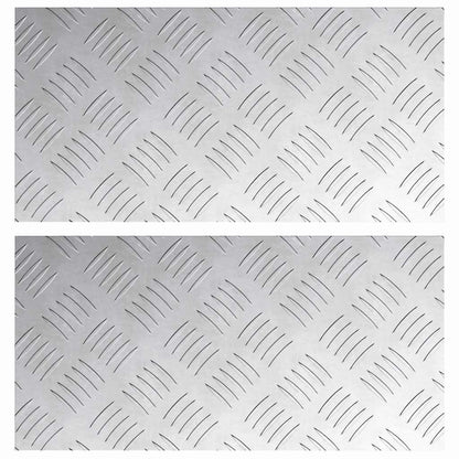 Rautenscheiben 2 pcs Silber 40 x 20 cm Aluminium