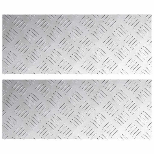 Rautenscheiben 2 pcs Silber 50 x 20 cm Aluminium