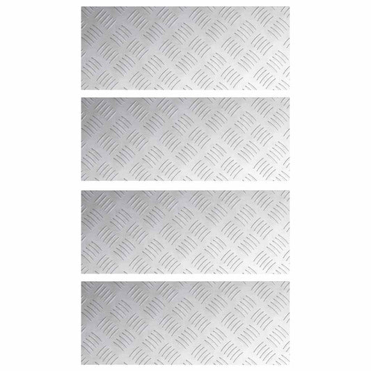 Rautenscheiben 4 pcs Silber 50 x 20 cm Aluminium