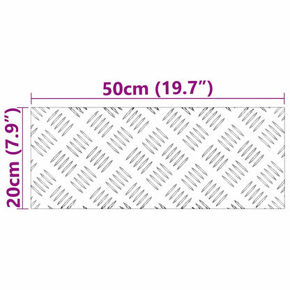 Rautenscheiben 4 pcs Silber 50 x 20 cm Aluminium