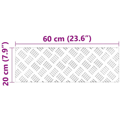 Rautenscheiben 2 pcs Silber 60 x 20 cm Aluminium