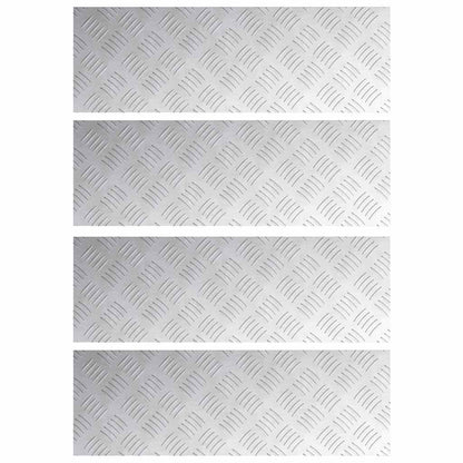 Rautenscheiben 4 pcs Silber 60 x 20 cm Aluminium