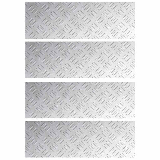 Rautenscheiben 4 pcs Silber 60 x 20 cm Aluminium