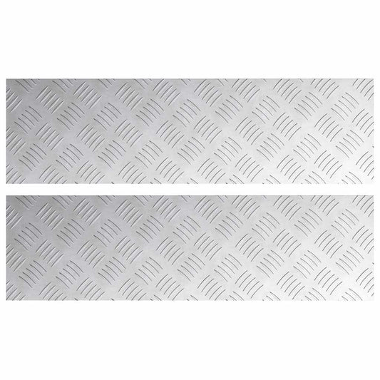 Rautenscheiben 2 pcs Silber 70 x 20 cm Aluminium