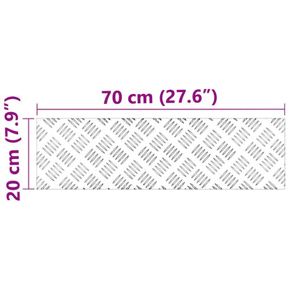 Rautenscheiben 2 pcs Silber 70 x 20 cm Aluminium