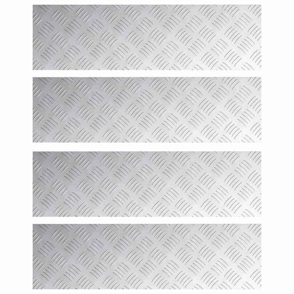 Rautenscheiben 4 pcs Silber 70 x 20 cm Aluminium
