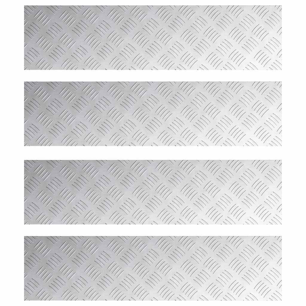 Rautenscheiben 4 pcs Silber 80 x 20 cm Aluminium