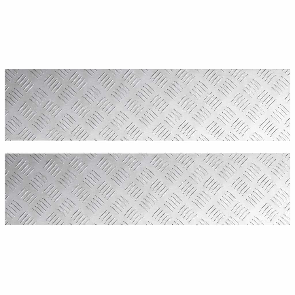 Rautenscheiben 2 pcs Silber 80 x 20 cm Aluminium