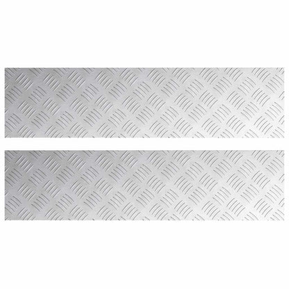 Rautenscheiben 2 pcs Silber 80 x 20 cm Aluminium