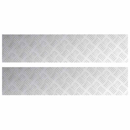 Rautenscheiben 2 pcs Silber 90 x 20 cm Aluminium