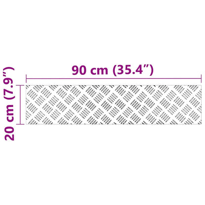 Rautenscheiben 2 pcs Silber 90 x 20 cm Aluminium