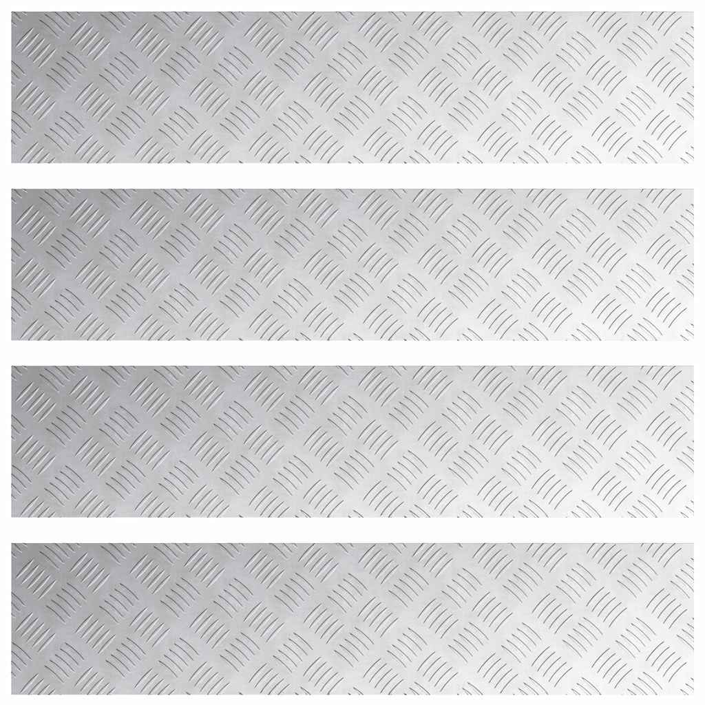 Rautenscheiben 4 pcs Silber 90 x 20 cm Aluminium