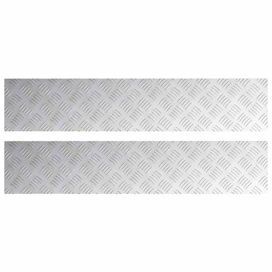 Rautenscheiben 2 pcs Silber 100 x 20 cm Aluminium