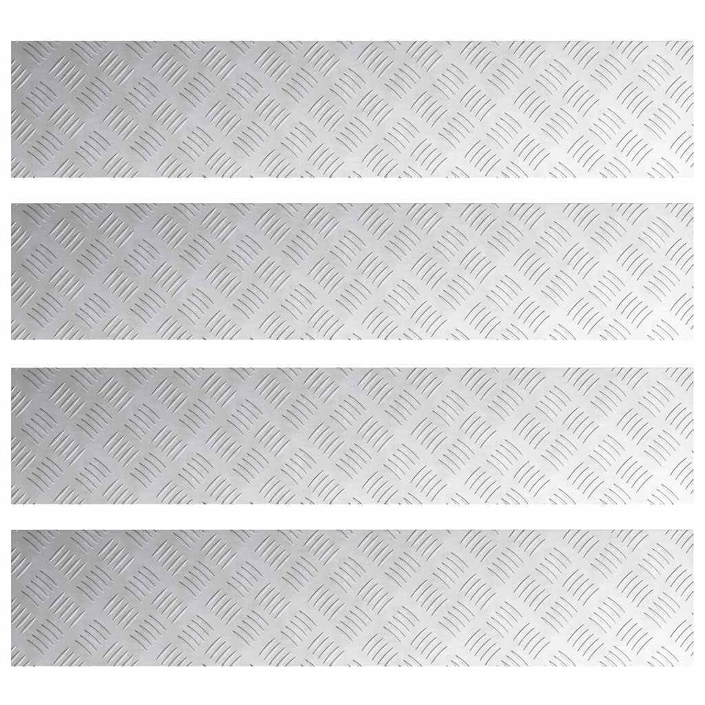 Rautenscheiben 4 pcs Silber 100 x 20 cm Aluminium