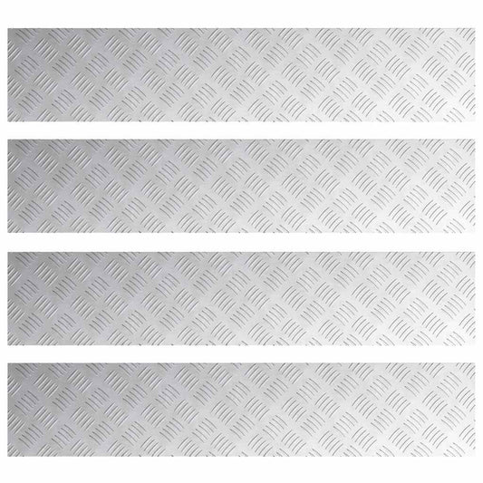 Rautenscheiben 4 pcs Silber 100 x 20 cm Aluminium