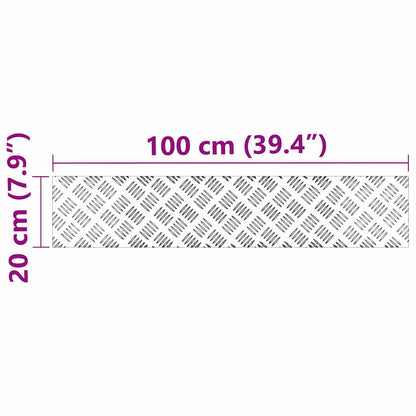 Rautenscheiben 4 pcs Silber 100 x 20 cm Aluminium