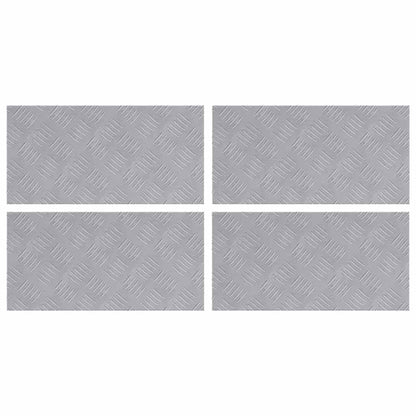 Rautenscheiben 4 pcs Silber 50 x 25 cm Aluminium