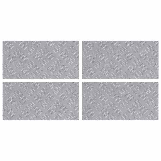 Rautenscheiben 4 pcs Silber 50 x 25 cm Aluminium