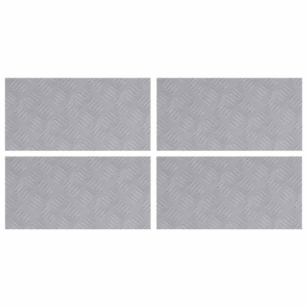 Rautenscheiben 4 pcs Silber 50 x 25 cm Aluminium