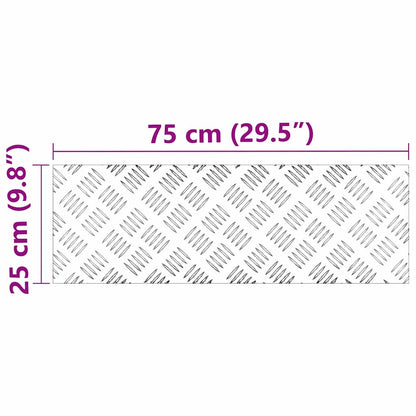 Rautenscheiben 2 pcs Silber 75 x 25 cm Aluminium