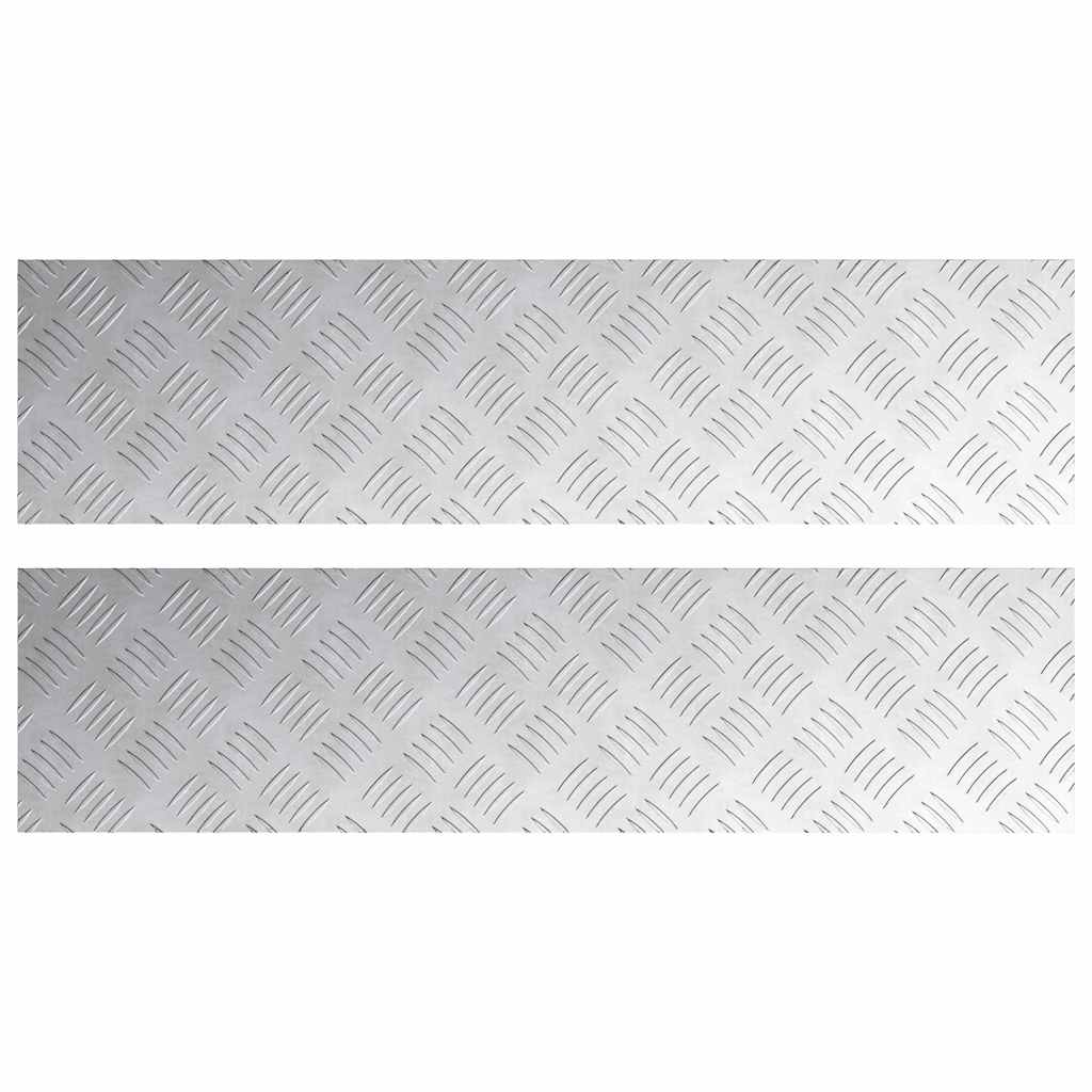 Rautenscheiben 2 pcs Silber 100 x 25 cm Aluminium