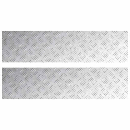 Rautenscheiben 2 pcs Silber 100 x 25 cm Aluminium