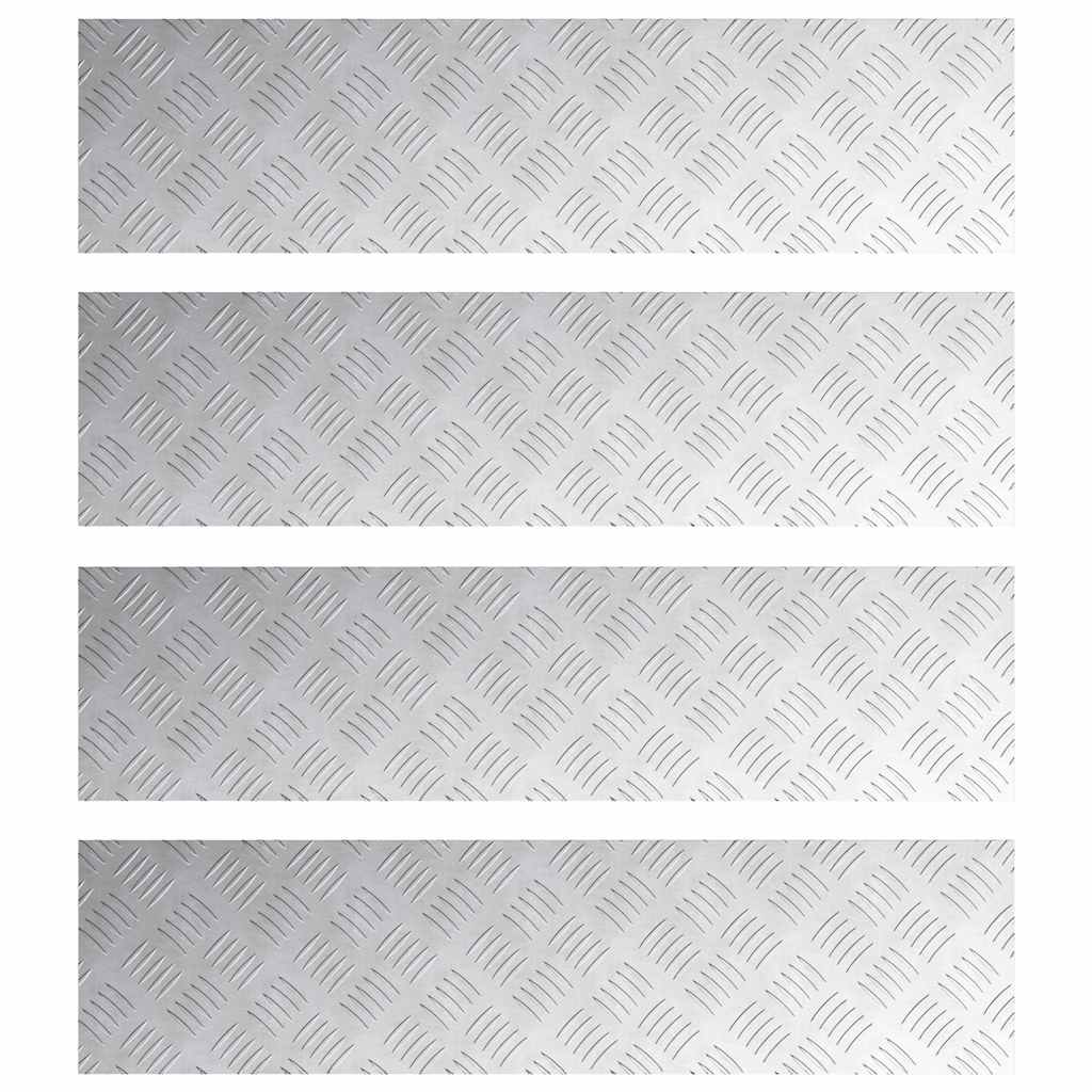 Rautenscheiben 4 pcs Silber 100 x 25 cm Aluminium