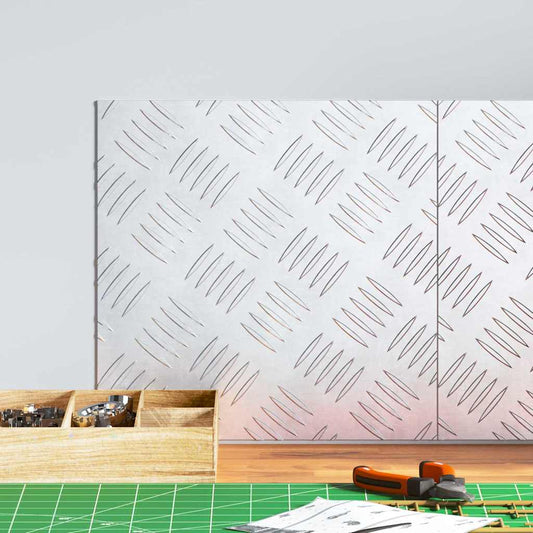 Rautenscheiben 2 pcs Silber 30 x 30 cm Aluminium