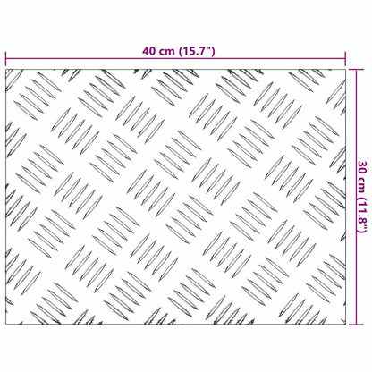 Rautenscheiben 2 pcs Silber 40 x 30 cm Aluminium