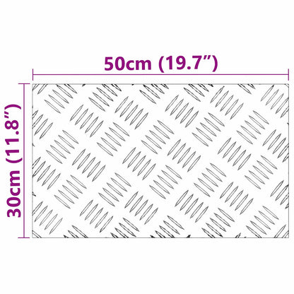 Rautenscheiben 2 pcs Silber 50 x 30 cm Aluminium