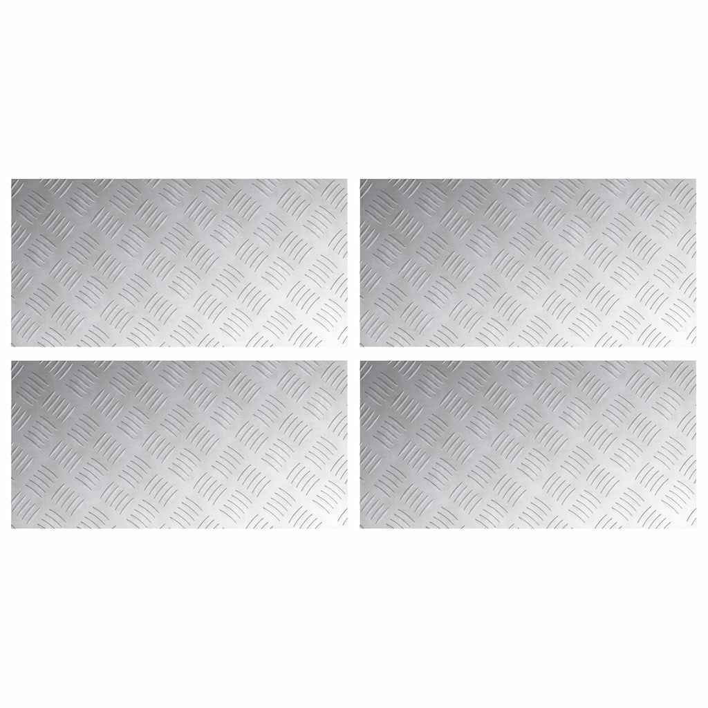 Rautenscheiben 4 pcs Silber 60 x 30 cm Aluminium